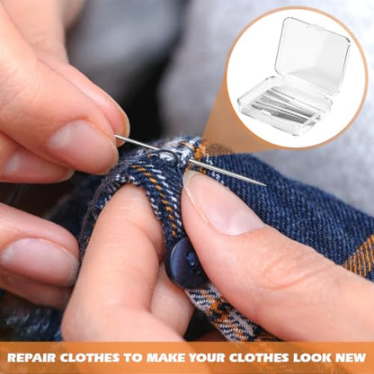 15-Piece Snag Repair Tool Kit with 50 Positioning Pins, Snag Puller Tools and Repair Needles for Clothing, Knitwear, Curtains, Fabric and Loose Threads