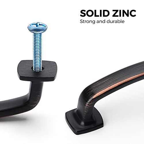 Ravinte Arch Cabinet Pulls 3in 10 Pack Oil Rubbed Bronze Cabinet Handles - color: Oil Rubbed Bronze, size: 3 inch hole center