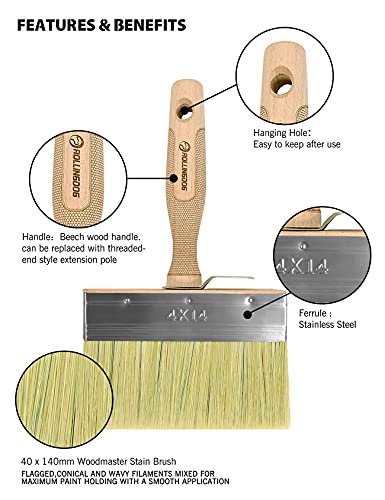 ROLLINGDOG Deck Stain Limewash Brush - size: 5.5"