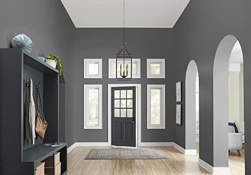 KILZ TRIBUTE Paint & Primer, Interior, Semi-Gloss, Mystic Black, 1 Gallon - color: MYSTIC BLACK, size: 128 Fl Oz (Pack of 1), style: Semi-Gloss