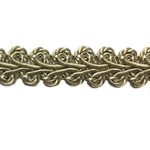 BEL AVENIR Braid Trim Taupe 1/2 inch 13.6 Yards French Gimp Trim - color: Taupe