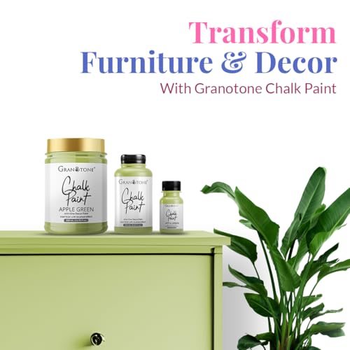 GRANOTONE Chalk Paint AP Green 8.5 fl oz 250 ml - color: APPLE GREEN, size: 8.5 Fl Oz