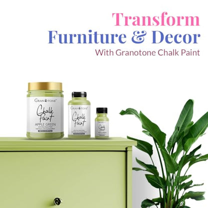 GRANOTONE Chalk Paint AP Green 8.5 fl oz 250 ml - color: APPLE GREEN, size: 8.5 Fl Oz