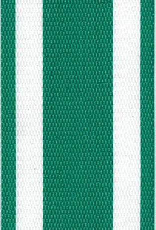 USA Chair Replacement Webbing - UV-Resistant Straps Made with Durable Polypropylene. Chair Webbing Kit (2 1/4" x 50', Green and White)