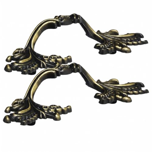 Richelieu Hardware BP36220AE Provence Collection 3-in (76.2 mm) Center-to-Center, Traditional Cabinet Pull, Antique English (Pack of 2) - color: Antique English, size: 3-in (Pack of 2)