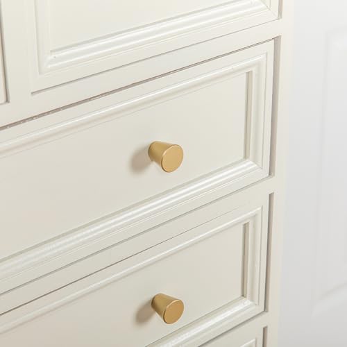 homdiy 10 Pack Gold Dresser Knobs Small Gold Drawer Knobs - color: Matte Gold