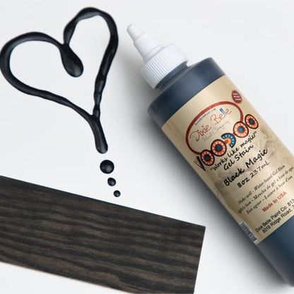 Dixie Belle Voodoo Gel Stain - Black Magic (8oz) - color: Black Magic