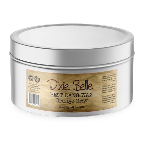 Dixie Belle Paint Company - Best Dang Furniture Wax - Grunge Gray (10oz) - color: Grunge Gray, size: 10 Ounce (Pack of 1)