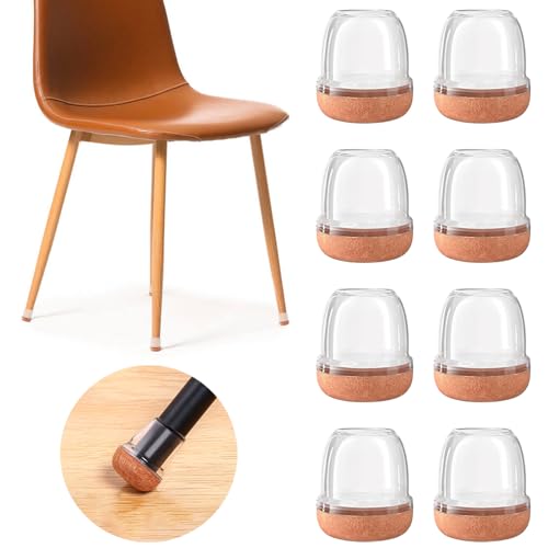 20PCS Clear Small Chair Leg Floor Protectors for Hardwood Floor-Fit 0.8"-1" - size: Small (Fit 0.8"-1")