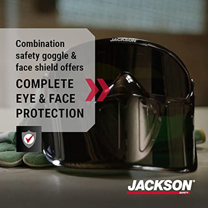 Jackson Safety GPL500 Shade 5IR Safety Goggles with Face Shield, ANSI Z87.1 - size: One Size, style: Shade 5 Infrared Lens
