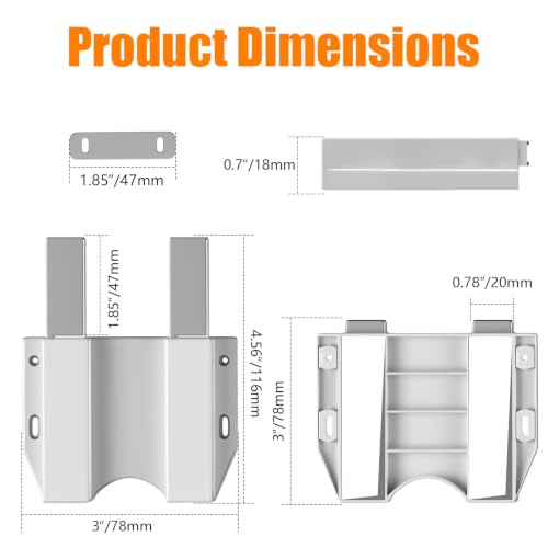TONITRUI Heavy Duty Magnetic Push Latch, Double Push-to-Open Touch Latch for Kitchen Cabinet Doors, Push Release Pop Out Catch for Drawer Closure, White Cabinet Hardware (4 Pack) - color: White-Double