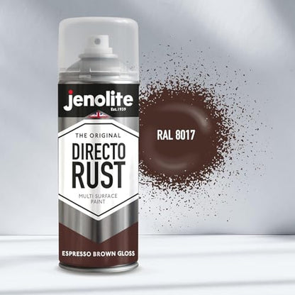 JENOLITE Directorust Gloss Finish Aerosol, Espresso Brown 1x13.5oz - color: Espresso Brown