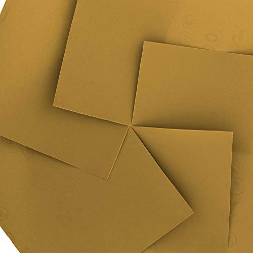 Dura-Gold Premium 1/4 Sheet Gold Sandpaper Sheets, 600 Grit (Box of 400) - size: 600-Grit