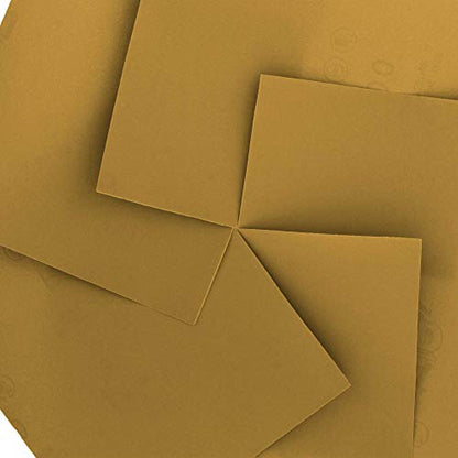 Dura-Gold Premium 1/4 Sheet Gold Sandpaper Sheets, 600 Grit (Box of 400) - size: 600-Grit