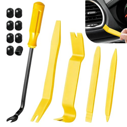 Auto Trim Removal Tool, Auto Clip Fastener Remover Pry Tool, 13PCS - color: Yellow