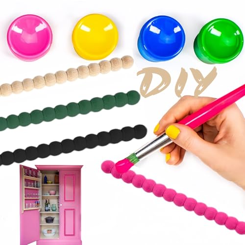 12 Pcs Peel and Stick Decorative Beaded Wood Trim – 15.75" Half Wood Bead Moulding Strips for DIY Door, Mirror Frame, Cabinet, Wall Edge, Farmhouse Furniture, Crafts & Home-Width 1.4 x Thickness 1cm - size: Width 1.4cm x Thickness 0.7cm