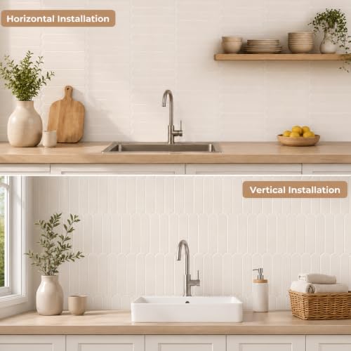 10 Sheets Peel and Stick Backsplash Tile, 12x12in Self Adhesive Wall Tiles