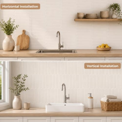 10 Sheets Peel and Stick Backsplash Tile, 12x12in Self Adhesive Wall Tiles