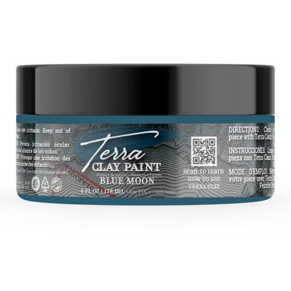 Dixie Belle Paint Company Terra Clay Paint - Blue Moon (4oz) - color: Blue Moon, size: 4 Fl Oz (Pack of 1)