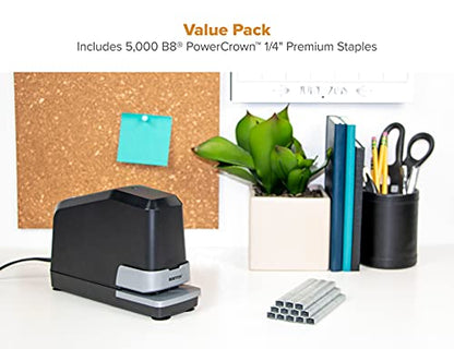 Bostitch Office Impulse Heavy Duty Electric Stapler Value Pack,45 Sheet Capacity,Includes 5,000 Staples & Staple Remover,No-Jam,Faster Stapling,Black,(Pack of 6) - size: 6-Pack