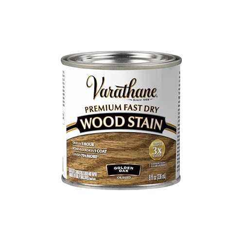 Varathane Premium Fast Dry Golden Oak Wood Stain - color: Golden Oak, size: 0.25 Quart (Pack of 1)
