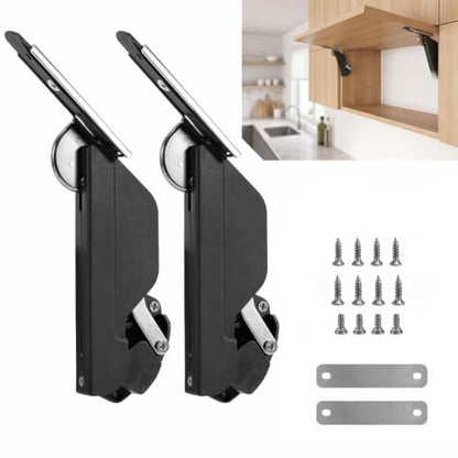 2Pack Adjustable Cabinet Door Lift Support,Soft Close Lid Support Hinge