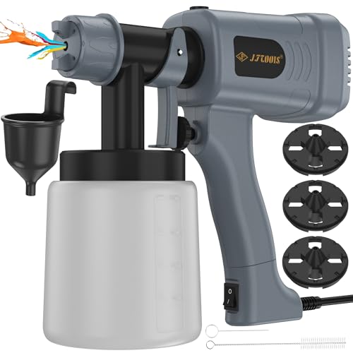 Paint Sprayer, 400W Electric Spray Gun with 5FT Cord, 900ML Tank for DIY