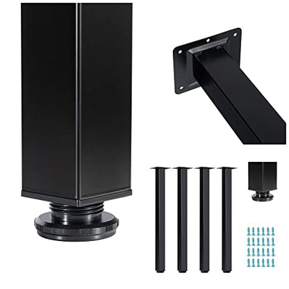 LCSDLHLSY Table Legs 28 Inch,Metal Furniture Legs,Black Set of 4. - size: 28 Inch