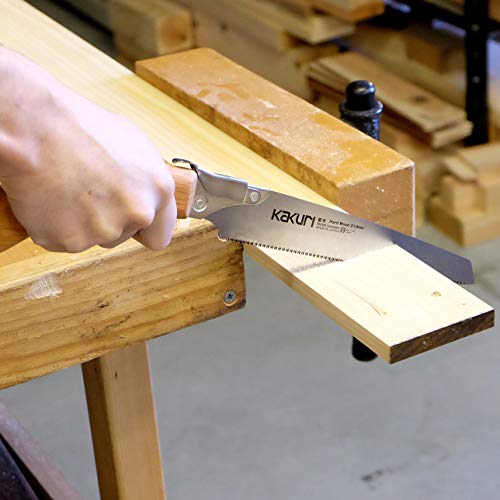 KAKURI Japanese Hardwood Saw 8.2", Premium Oil-Finished Red Oak Handle - color: Japanese Saw (Hardwood 8-1/4")