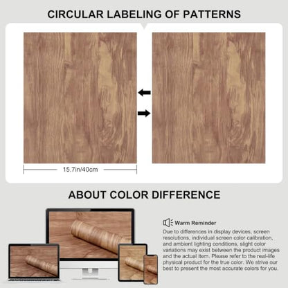 CAX Light Oak Wood Contact Paper Peel and Stick Wallpaper Kitchen Counter - color: Light Oak, size: 17.3" x 472"