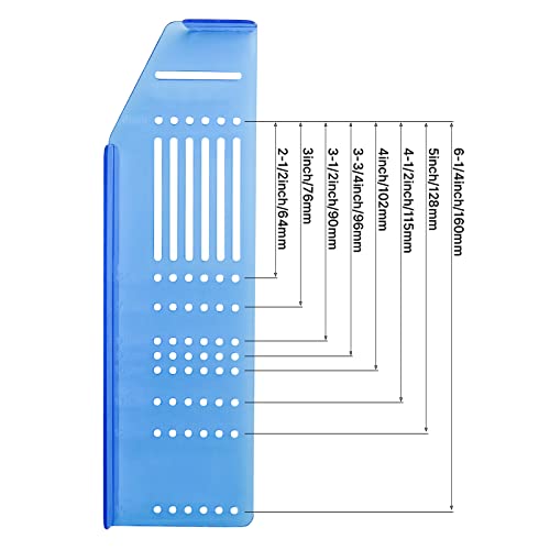 homdiy 1 Pack Drill Mounting Template for Kitchen Cabinet Pulls - color: Blue, size: Multi-Size