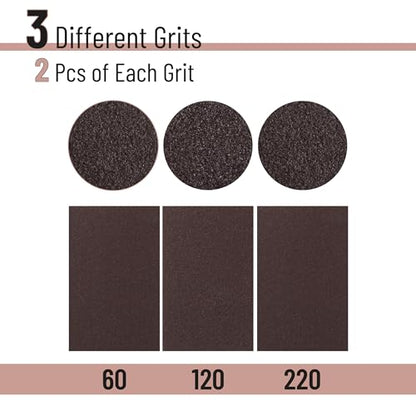 Bates- Sanding Sponge, 6 pcs, 60/120/220 Grit Assortment, Sandpaper Block, Sanding Blocks for Wood, Drywall Sanding Sponge for Wood, Sanding Blocks Drywall, Sandpaper for Drywall Sanding Block - size: 6 Pack, 60/120/220 Grit