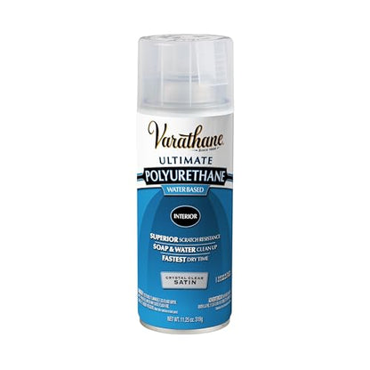 Varathane Water-Based Ultimate Satin Polyurethane Spray - color: Satin, size: 11.25 Ounce (Pack of 1)