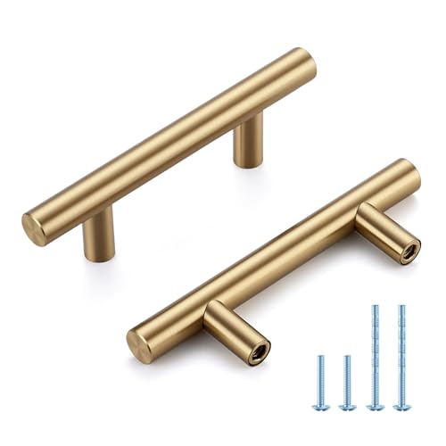 HOME EDIT Champagne Bronze Cabinet Handles, Drawer Pulls 2-1/2 Inch 30 Pack - color: Champagne Bronze, size: 2-1/2 Inch Hole Center