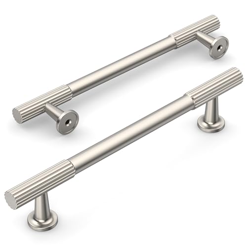 Amerdeco 10 Pack Brushed Satin Nickel Cabinet Pulls 5" - color: Brushed Satin Nickel, size: 5"/128MM
