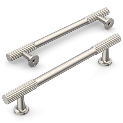 Amerdeco 10 Pack Brushed Satin Nickel Cabinet Pulls 6.3" - color: Brushed Satin Nickel, size: 6.3"/160MM