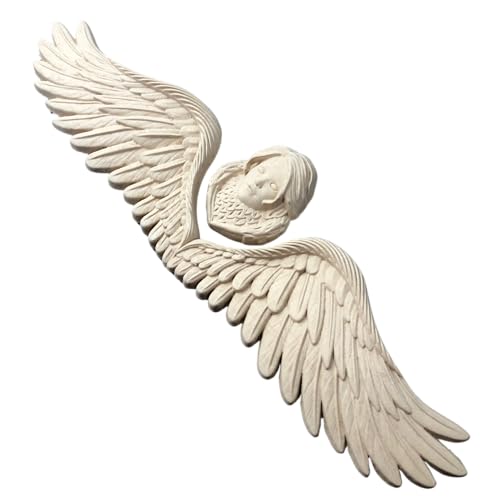 WoodUbend WUB0519 Pack of 2 Angels Heat Bendable & Flexible Wood Appliques 12x43cm - DIY Craft, Furniture & Home Decor - Easy to Apply & Paint - Versatile, Reusable & Durable Decorative Decals - size: WUB0519