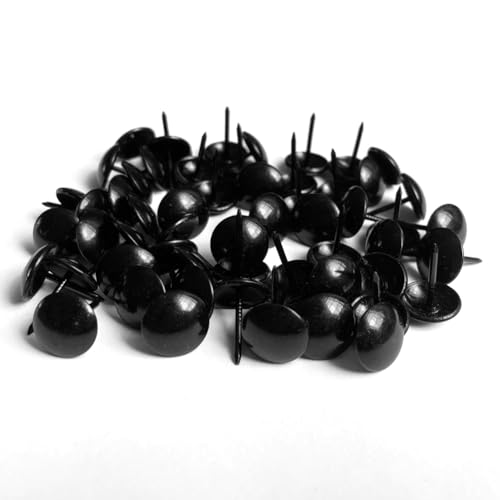 100PCS Upholstery Tacks Black, Decorative Tacks D13mm Black - color: 13mm Black