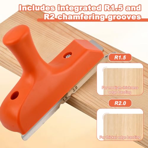 Edge Banding Trimmer, 1.5"–2" Manual Edge Burr Scraper for Precision Trim