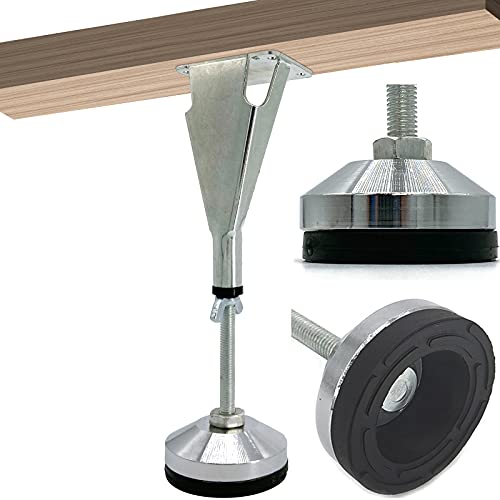 2 Pack Adjustable Height Center Support Leg for Bed Frame - color: 2pcs(7.2-14.8inch)-heavy Duty Metal