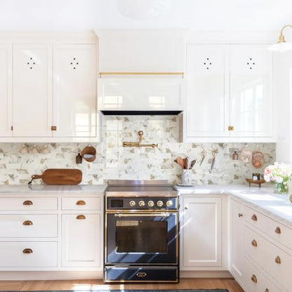 STICKGOO 10-Sheets Peel and Stick Backsplash, Glossy Pandora - color: Glossy Pandora Marble
