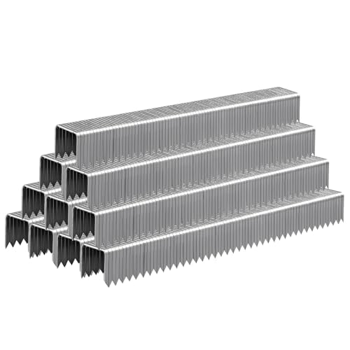 Heavy Duty T50 Staples 3/8" Length 3/8" Crown 5000 Pcs Galvanized - size: 3/8" - 5000 Count