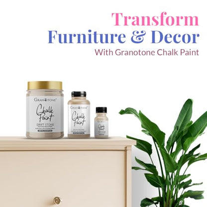 GRANOTONE Chalk Paint Drift Stone 8.5 fl oz 250 ml - color: DRIFT STONE, size: 8.5 Fl Oz