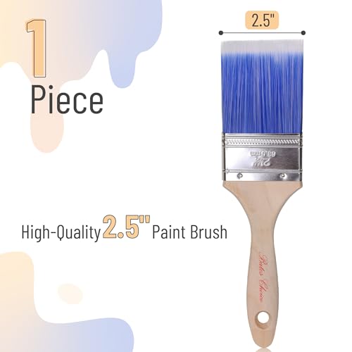 Bates- Paint Brushes, 2.5-Inch, 1 Pack, Treated Wood Handle - color: Wood Handle, size: 1 Pack, 2.5"