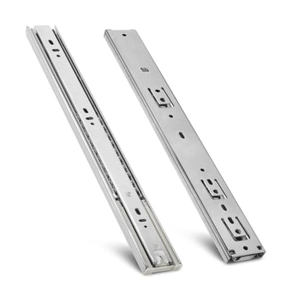 Soft Close Drawer Slides 16 Inch - Silver, 1 Pair (2 Pieces) - color: Silver, size: 16 Inch