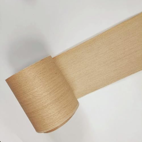 Red Oak Wood Veneer Sheet,Quarter Cut,8.5''x 98'',Iron On Stick Veneer Roll Without Paper,Pre-glued Hot Melt Self Adhesive Tape for Cabinet Furniture Plywood Laminate Speaker Renovation - color: Quarter cut