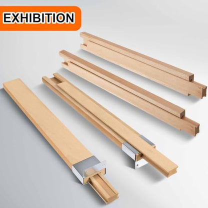 Maitys 4 Pcs Wooden Drawer Slide, 14 Inch Wood Bottom Mount Guide Track - size: 14 Inch