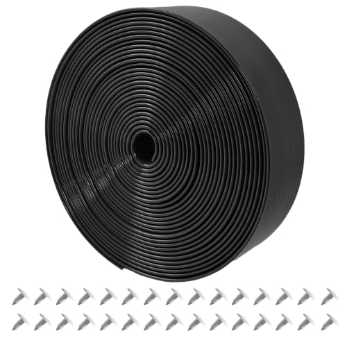 Vinyl Straps for Patio Chair Repair Kit 2'' Wide 30 Ft Long Replacement Straps + 30 Free Rivets for Outdoor Lawn Furniture Chaise Lounge Repair (Black) - color: Black, size: 30 Ft strap + 30 rivets