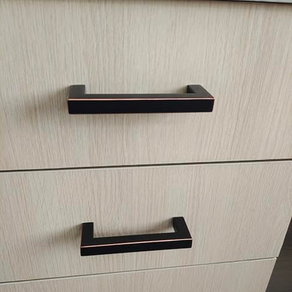 3-3/4 Inch Oil Rubbed Bronze Square Cabinet Pulls, 20 Pack - color: Oil Rubbed Bronze, size: 3.75 inch hole centers