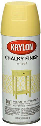 Krylon K04114000 Chalky Finish Spray Paint, Wheat, 12 Ounce - color: Wheat, size: 12 Ounce (Pack of 1)